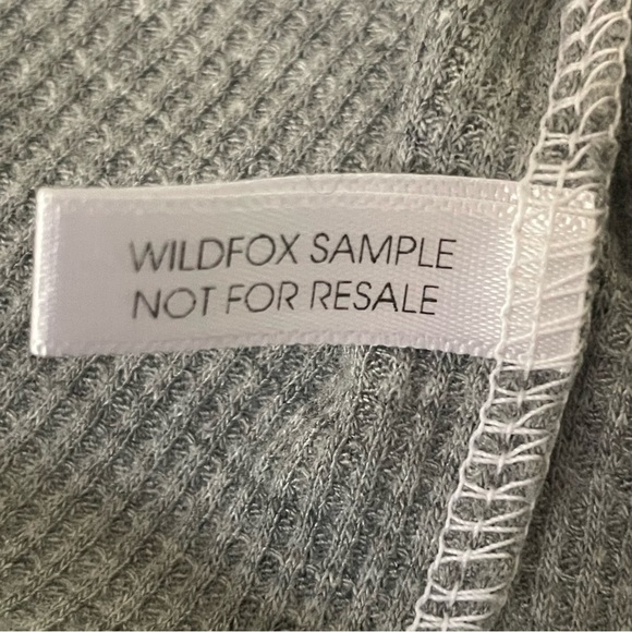 Wildfox Gray This Is My Slutty Costume Termal Tunic Long Sleeve Oversized Small - Picture 8 of 8